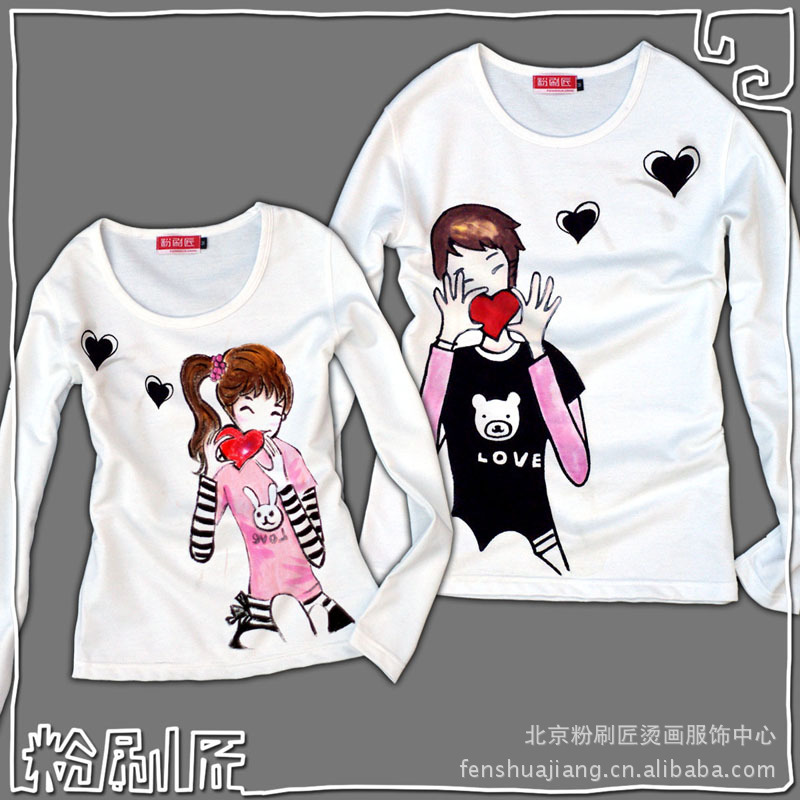 【0905心心相印女式<em>女装</em>长袖加厚<em>情侣</em>装亲子