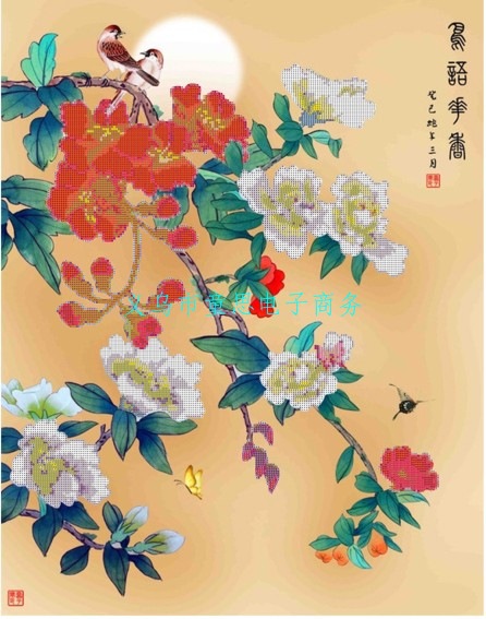 爆款正品鸟语花香DIY钻石画批发 3D钻石画厂