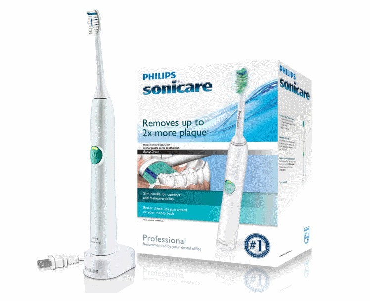 【飞利浦HX6511充电式声波震动牙刷清除牙菌