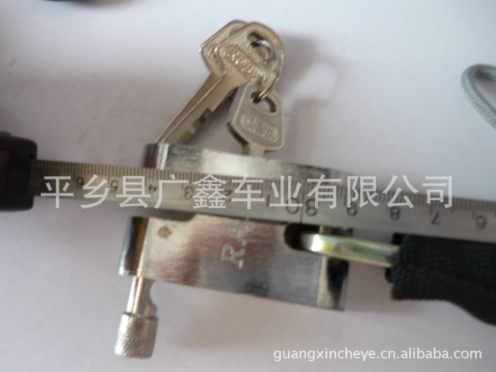 山地车链条锁 电动车摩托车锁防盗锁不锈钢锁芯 85cm长自行车锁