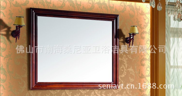 浴室柜厂家桑尼亚卫浴佛山实木浴室柜橡木浴室柜古典浴室柜sny209