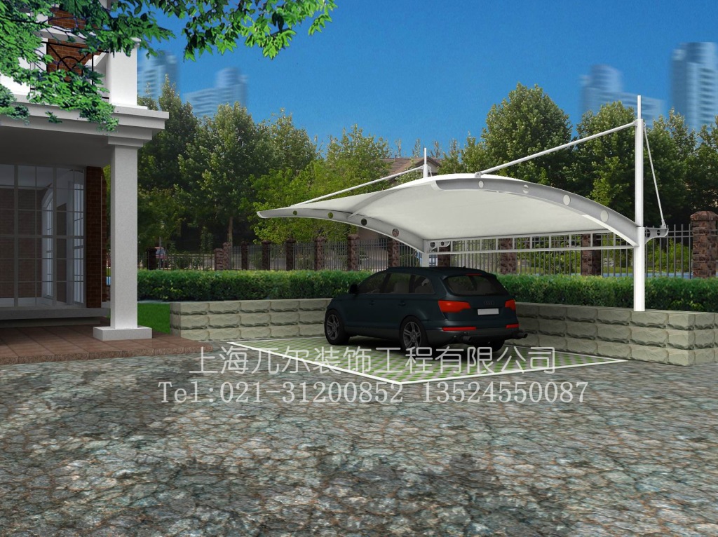 车棚 车棚定做 膜结构车棚