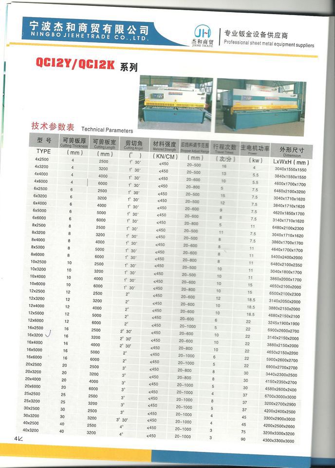 厂家直销 QC12Y-16*3200系列液压摆式数显剪板机