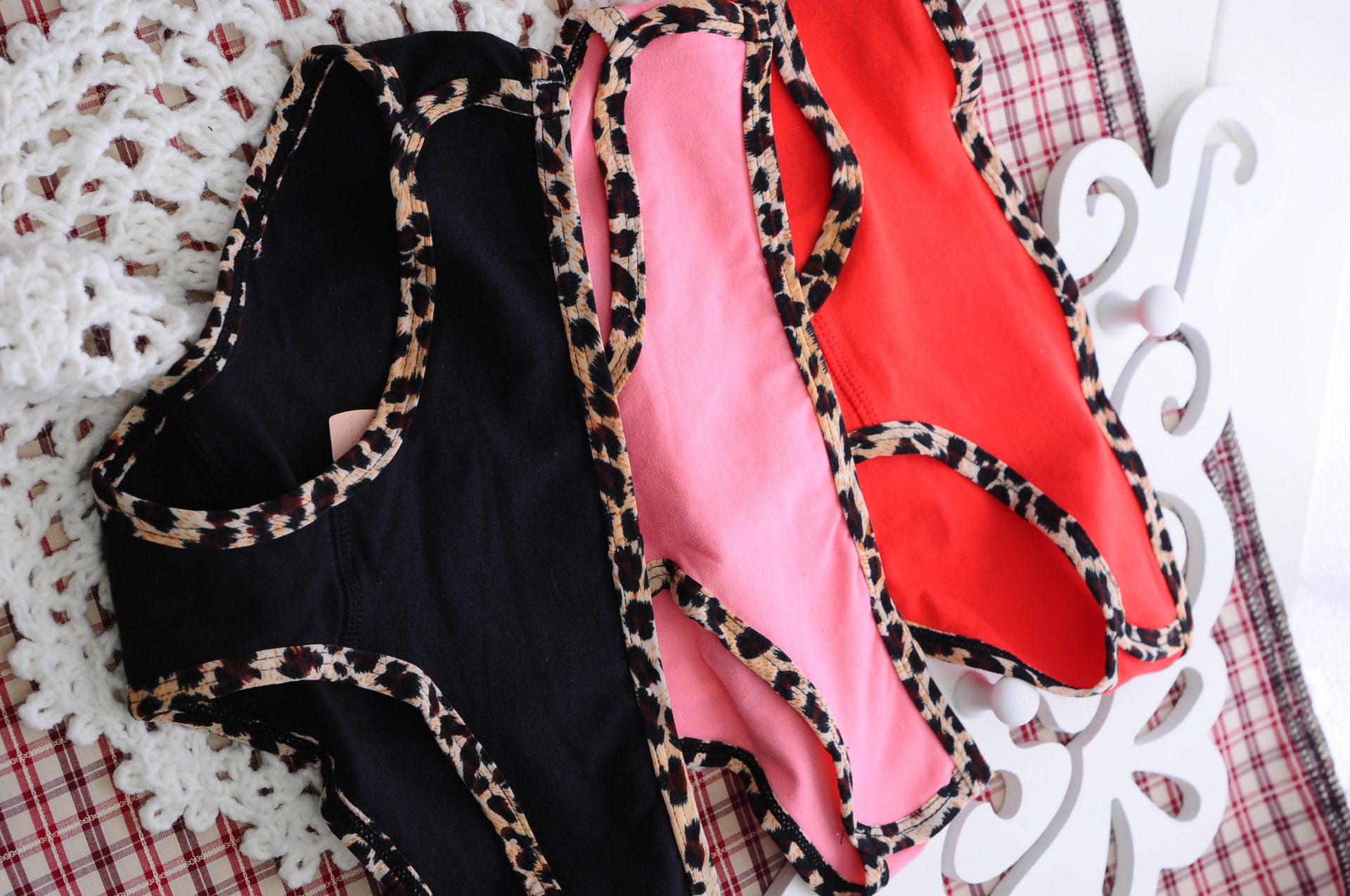 美PINK LOVE款全棉性感低腰纯棉<em>女式内裤</em> 批