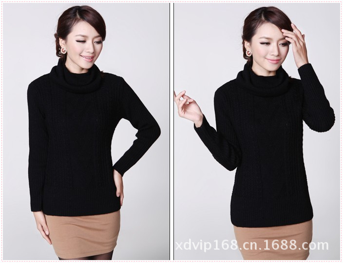 【库存冬季女装<em>长袖毛衣批发</em> 女士服装时尚女