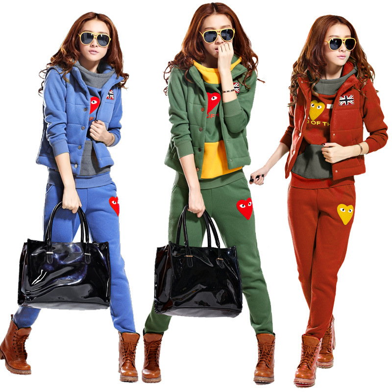 WY1666#2013<em>冬装新款</em>韩版抓绒加厚卫衣<em>马甲</em>