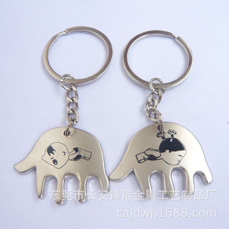 【爱情漂流瓶情侣锁匙扣钥匙圈 东莞金属钥匙