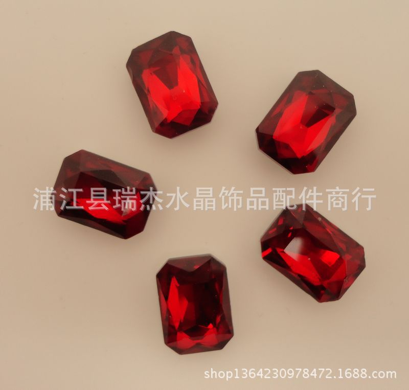 大紅長方八角