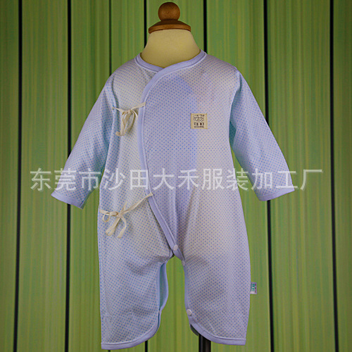 批发童装婴儿装 纯棉婴儿服 进口有机棉爬服 棉