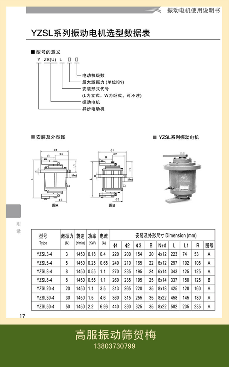 单法兰电机说明