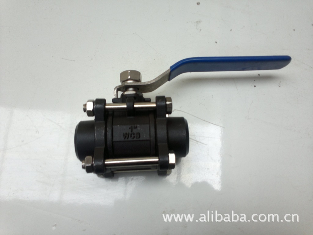 三片碳钢对焊球阀