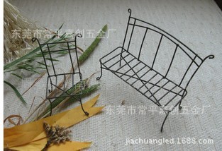 铁线金属工艺品 家居装饰椅子折弯焊接加工 各种铁线礼品折弯