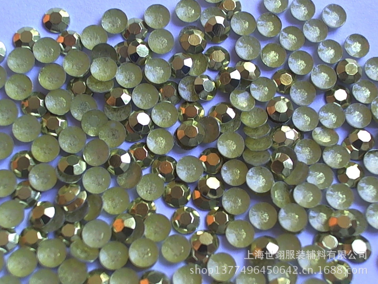 八角烫片A-009草金色
