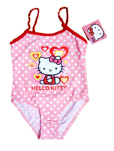 外貿出口品質 原單正品時尚兒童泳衣 HELLO KITTY兒童連身遊泳衣工廠,批發,進口,代購