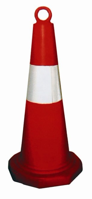 雪糕桶 警示路障锥 塑料提环路锥70cm 反光锥