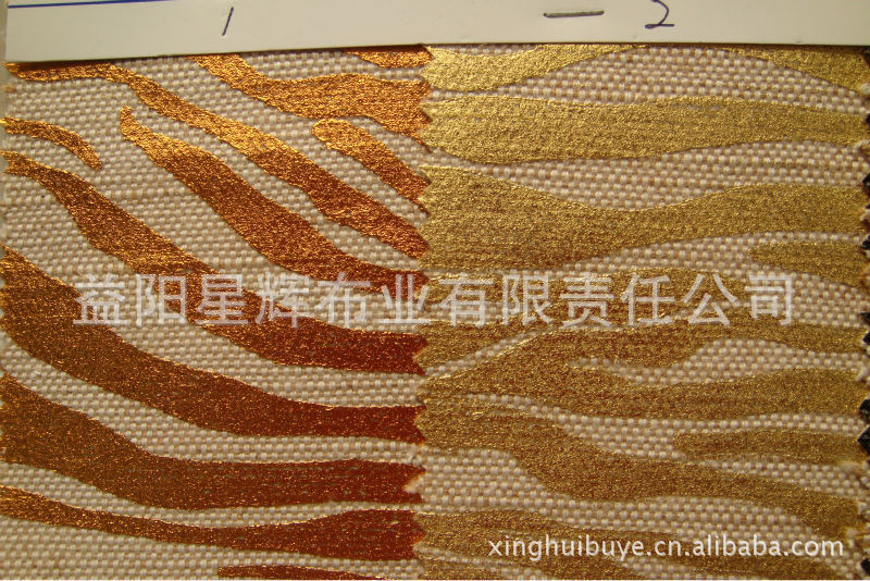 麻布,黄麻布,21s/2黄麻棉交织斑马纹印花系列