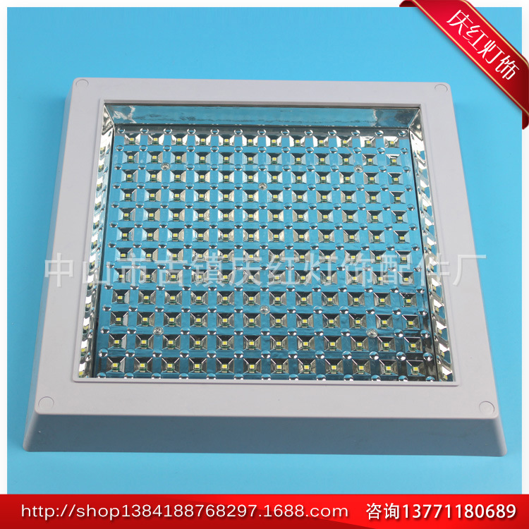 LED厨卫灯 玻璃面 厂家批发320X320玻璃电镀方形明装12W LED集成厨卫灯供应