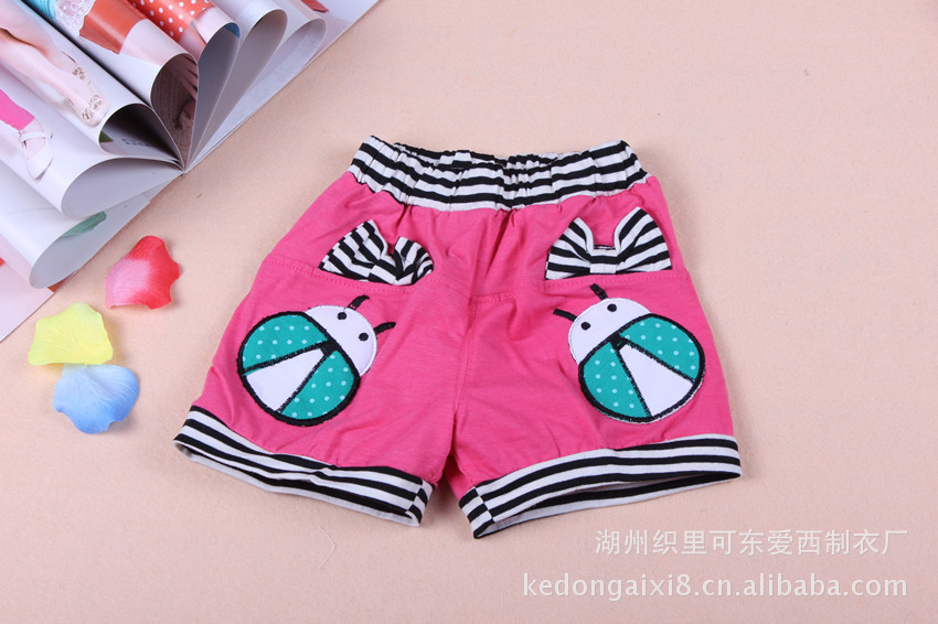 2013夏款韩版<em>厂家</em>直销小甲虫<em>男女</em>童 童<em>短裤批</em>