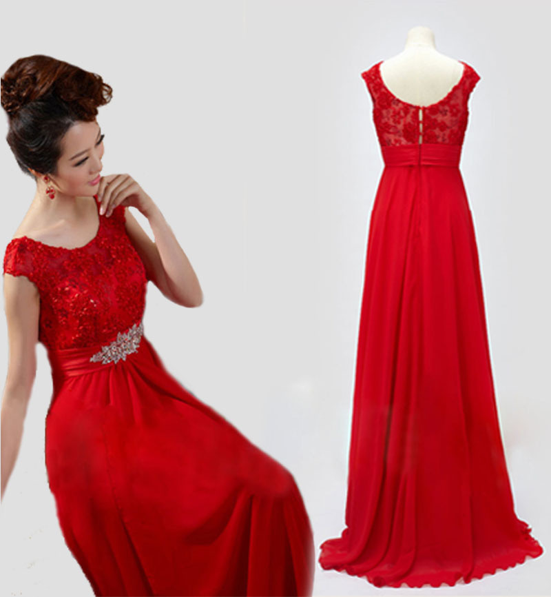 敬酒服-婚纱礼服新款2012冬装红色两件套旗袍