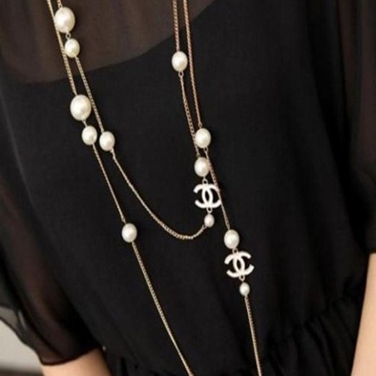 韩版时尚 珍珠 百搭 <em>毛衣</em>链 <em>OL风格</em> 图片_高清