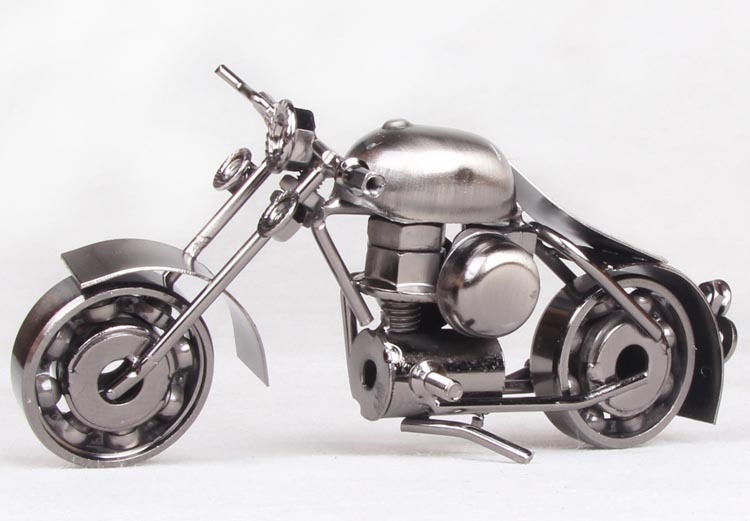 mettle 金属小号轴承摩托车模型 创意工艺品创意礼物