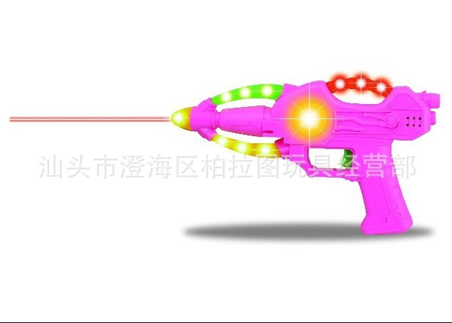 婴幼儿教具-七彩闪光枪 电动枪 黄河枪 出口枪 弹枪 玩具枪 玩具电动枪-婴幼儿