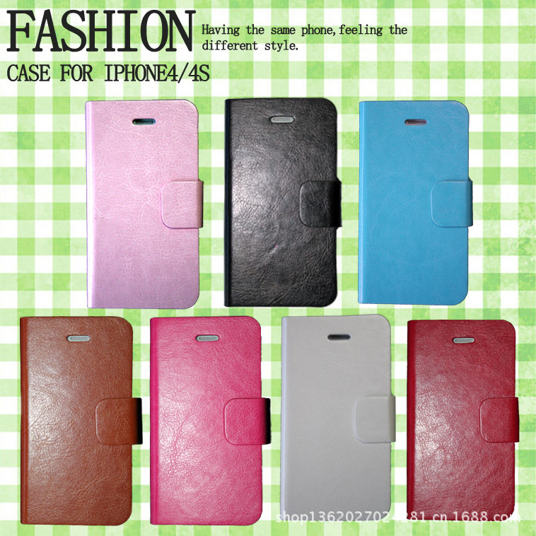 疯马纹iphone4,4s皮套