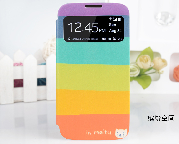 S4彩绘智能 休眠 超薄皮套   11