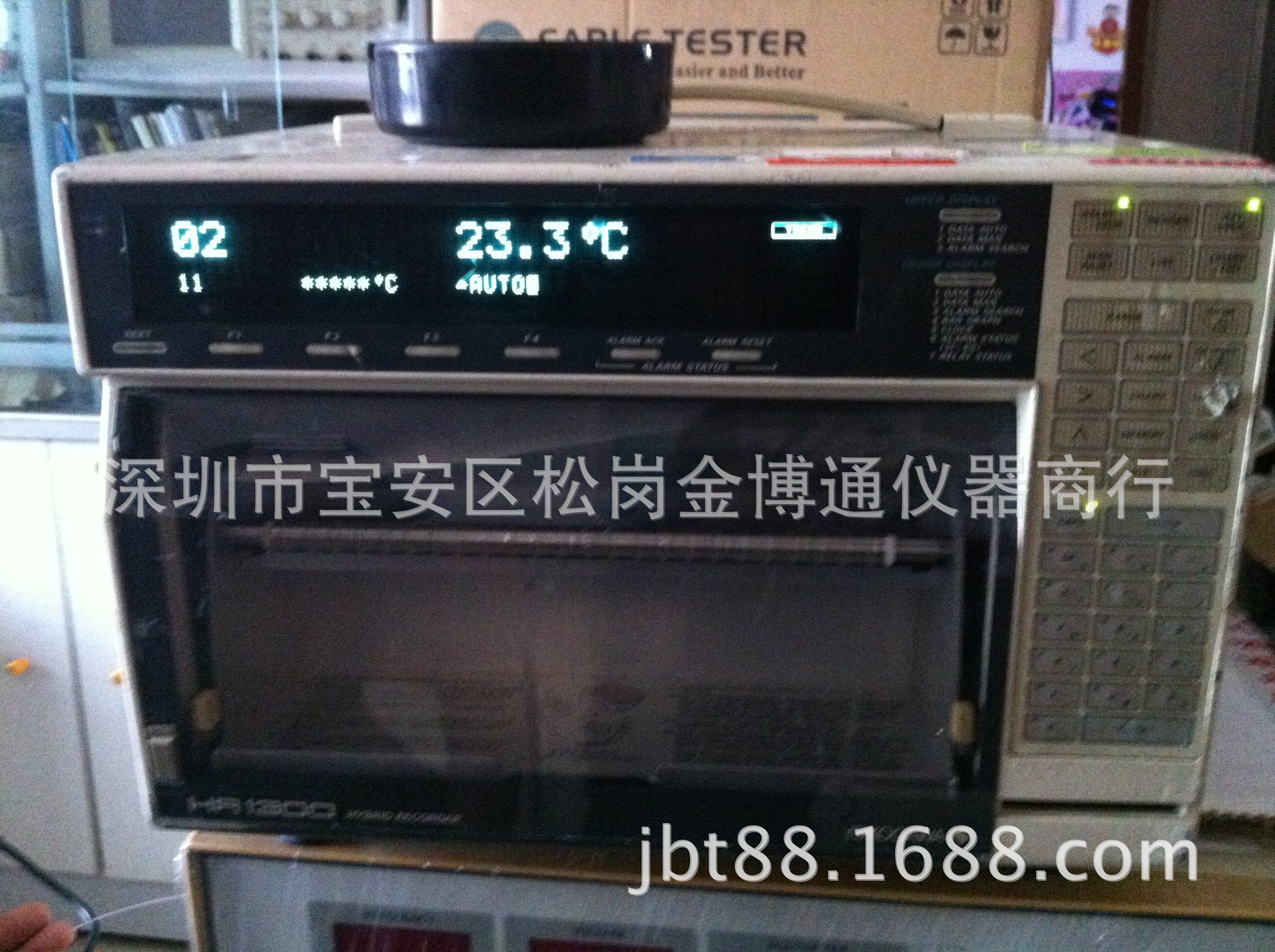 二手日本橫河溫度記錄機HR1300  記錄20路電壓溫度 帶紙記錄曲線工廠,批發,進口,代購