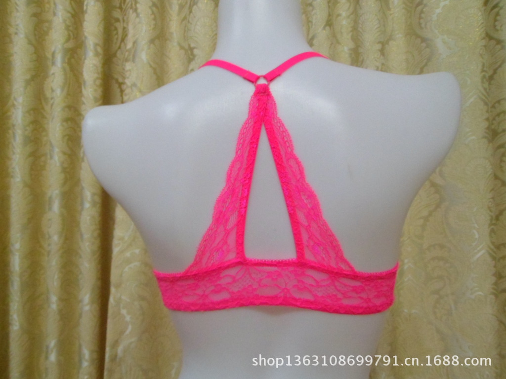 【外贸<em>文胸</em> 欧美原单 <em>款式</em>特别后中交叉 前中扣
