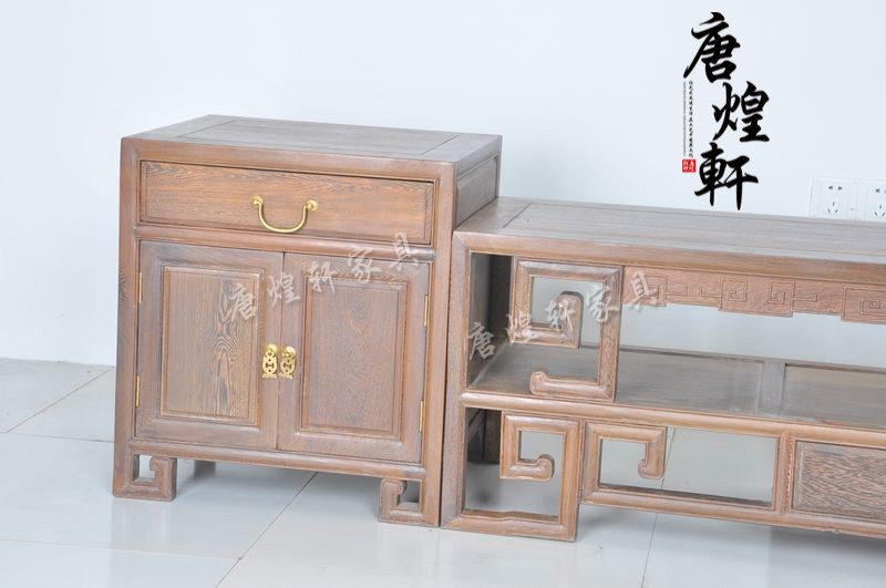 鸡翅木老式电视柜 (2)