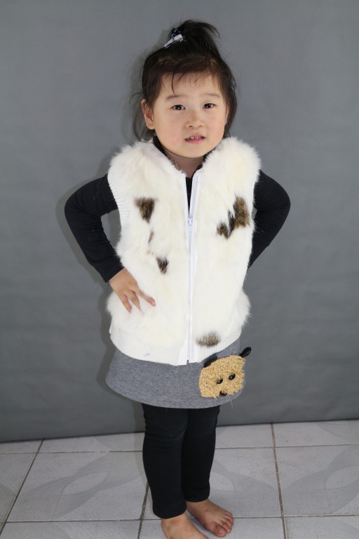 【韩版儿童皮草<em>马甲</em>兔毛<em>獭兔毛</em>儿童秋冬<em>保暖</em>马