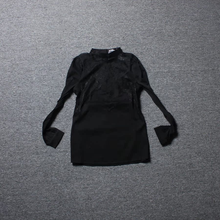<em>欧洲站</em>2013秋冬新款<em>女装</em> 百搭蕾丝刺绣钩花打