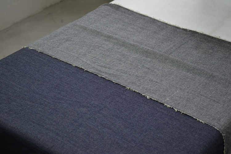 纯棉全棉靛蓝牛仔布6.2盎司男裤面料斜纹牛仔布16*16牛仔布100%棉