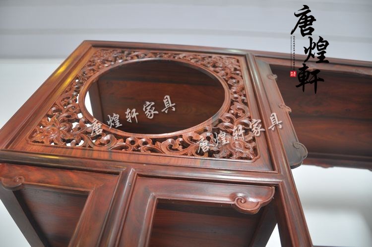 红酸枝博古架 (6)