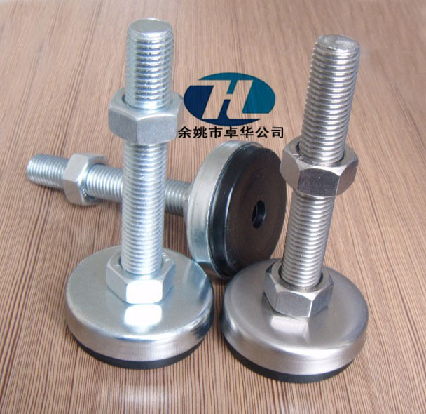 黑色橡胶减震调节脚,M16可订制厚橡胶垫脚,防缓冲橡胶固定调节脚