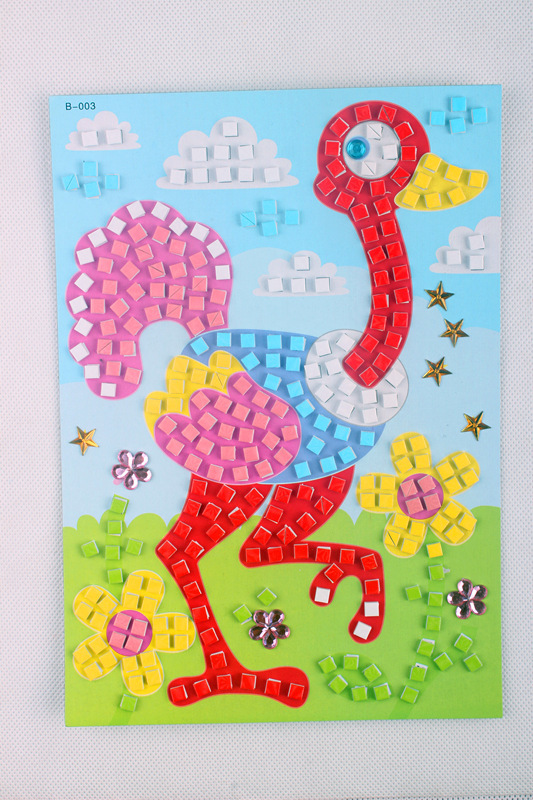 马赛克贴画贴纸 幼儿园儿童diy手工制作玩具 eva立体益智拼图