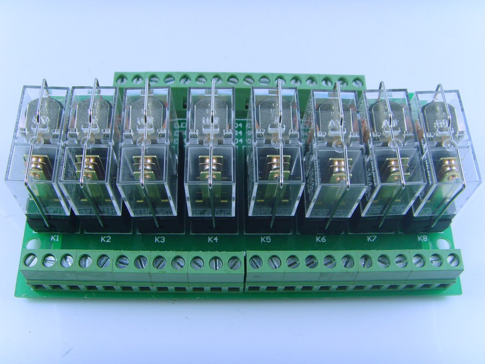 plc放大板 交直流放大板 8路plc继电器输出放大板 继电器模组