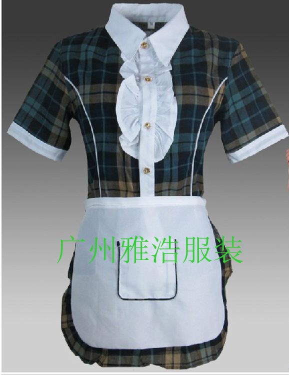 廣州 深圳廠家定做酒店服務(wù)員制服 快餐廳服務(wù)員工作服圖片_3