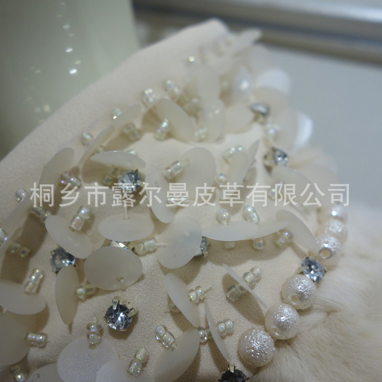 【实拍13女装冬装新款<em>特级</em>獭兔毛皮草<em>外套</em>领
