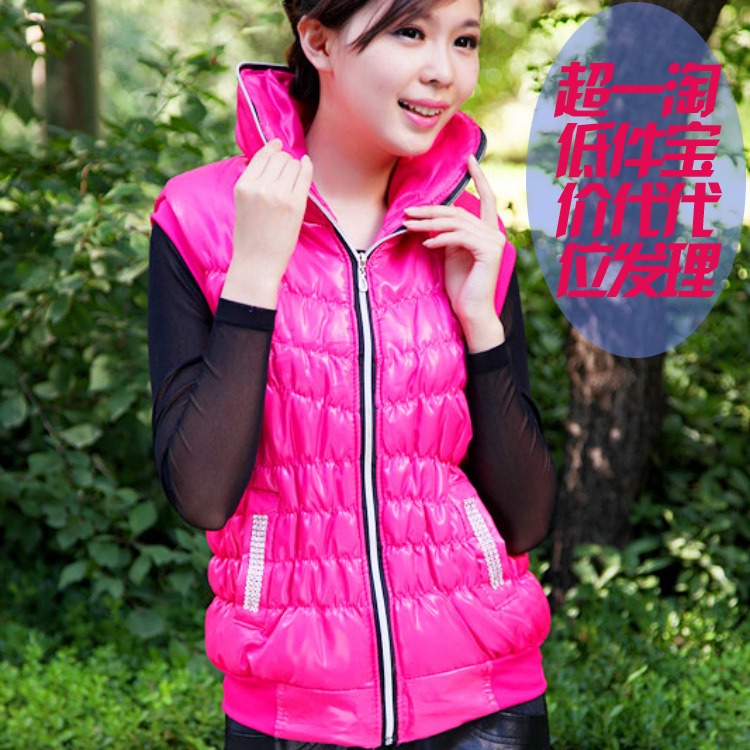 新款<em>女式马甲</em>韩版<em>棉马甲</em>女<em>秋冬棉背心</em>棉坎肩女