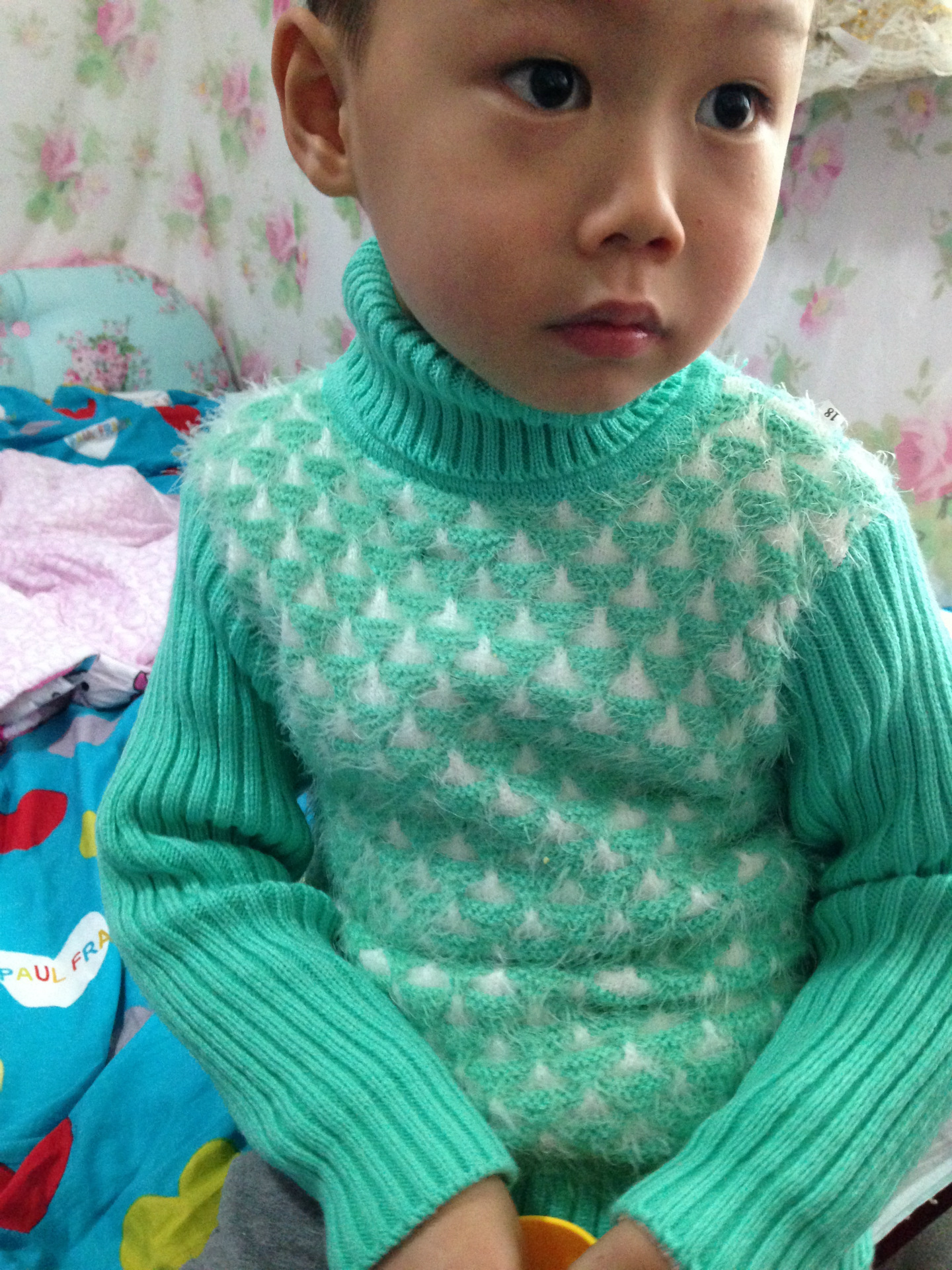 2013冬新款童装<em>毛衣</em> 男女<em>儿童加厚高领打底毛</em>