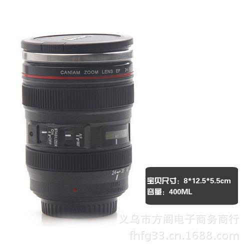 【佳能二代不锈钢镜头杯 不锈钢镜头杯 佳能二