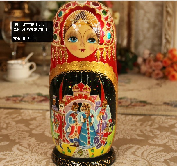 【<em>俄罗斯</em>套娃 <em>许愿</em>娃娃 纯手工制作 7层<em>美女</em>娃