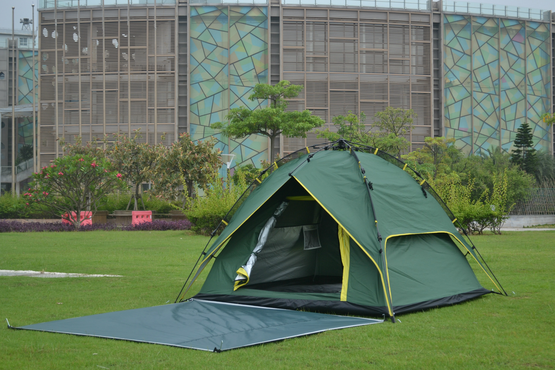 【正品骆驼 户外自动帐篷双层野营防雨防风多