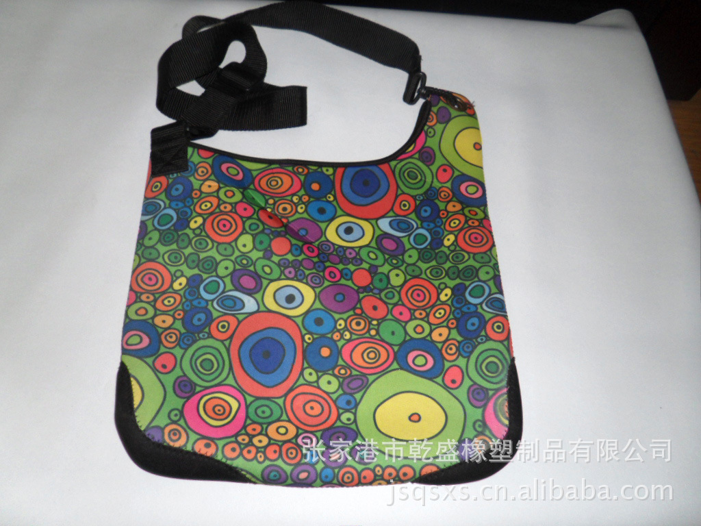 單肩圓環斑點花紋包