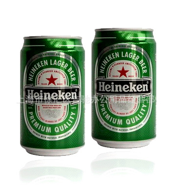 【批发零售喜力300ML易拉罐啤酒】