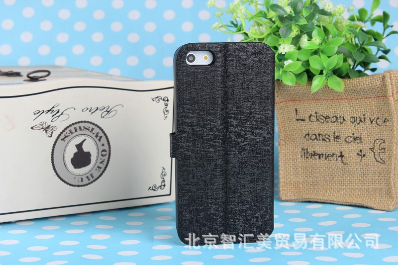 【苹果iphone4s\/5s手机保护皮套 甲骨纹包边D