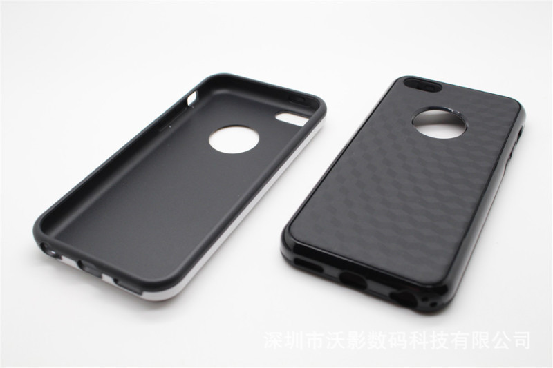 iphone5c曬紋雙色軟殼