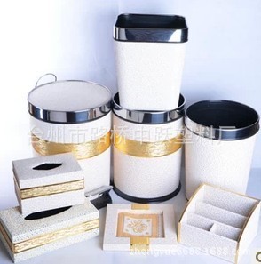 批发采购库存日用百货-奢华白金祥云皮革套装